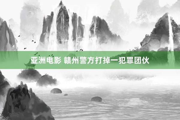 亚洲电影 赣州警方打掉一犯罪团伙