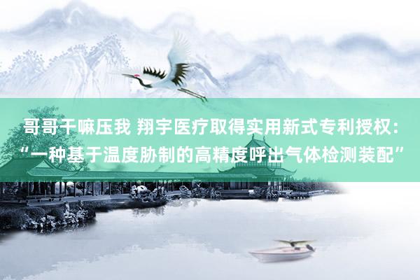 哥哥干嘛压我 翔宇医疗取得实用新式专利授权：“一种基于温度胁制的高精度呼出气体检测装配”