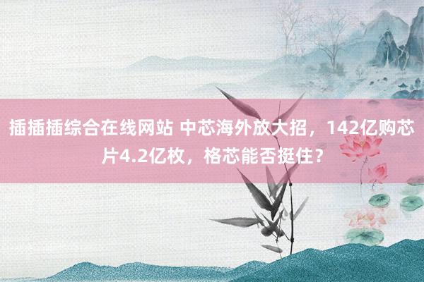 插插插综合在线网站 中芯海外放大招，142亿购芯片4.2亿枚，格芯能否挺住？