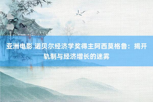 亚洲电影 诺贝尔经济学奖得主阿西莫格鲁：揭开轨制与经济增长的迷雾