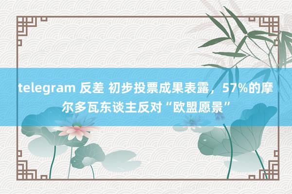 telegram 反差 初步投票成果表露，57%的摩尔多瓦东谈主反对“欧盟愿景”