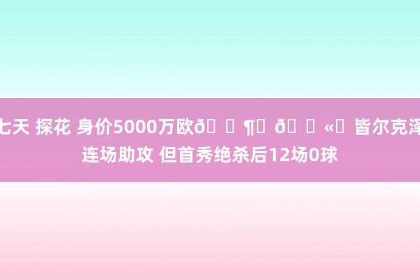七天 探花 身价5000万欧😶‍🌫️皆尔克泽连场助攻 但首秀绝杀后12场0球