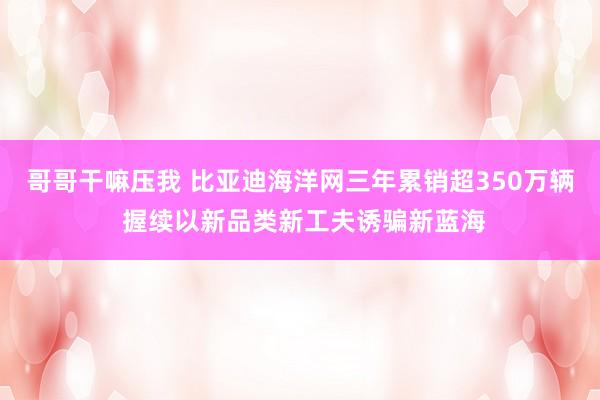 哥哥干嘛压我 比亚迪海洋网三年累销超350万辆 握续以新品类新工夫诱骗新蓝海