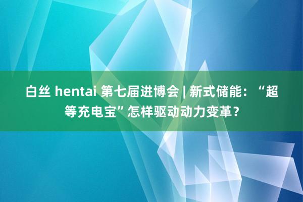 白丝 hentai 第七届进博会 | 新式储能：“超等充电宝”怎样驱动动力变革？