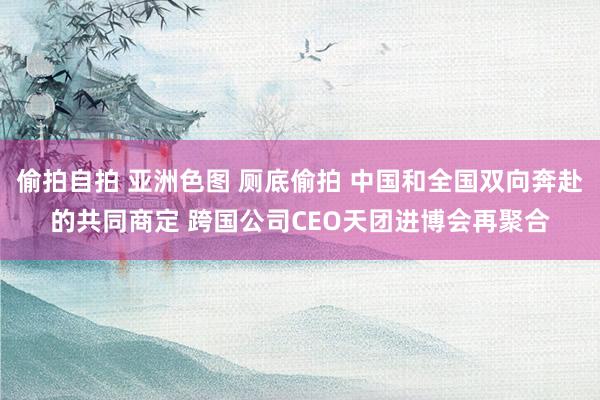 偷拍自拍 亚洲色图 厕底偷拍 中国和全国双向奔赴的共同商定 跨国公司CEO天团进博会再聚合