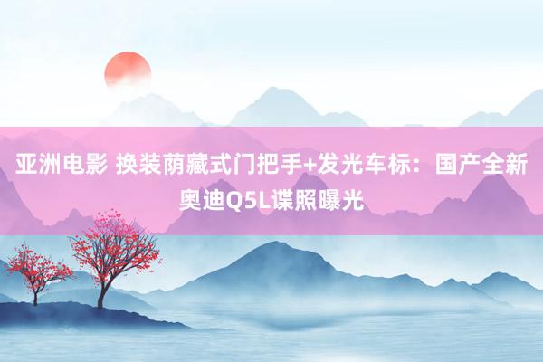 亚洲电影 换装荫藏式门把手+发光车标：国产全新奥迪Q5L谍照曝光