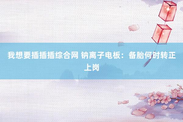 我想要插插插综合网 钠离子电板：备胎何时转正上岗