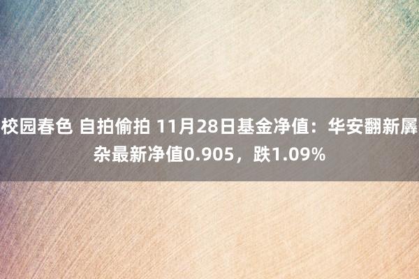 校园春色 自拍偷拍 11月28日基金净值：华安翻新羼杂最新净值0.905，跌1.09%