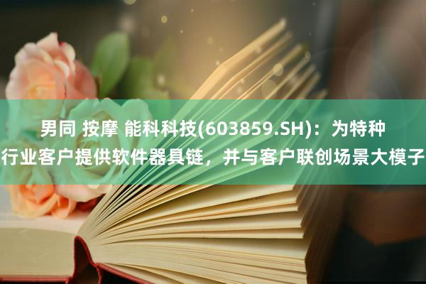 男同 按摩 能科科技(603859.SH)：为特种行业客户提供软件器具链，并与客户联创场景大模子