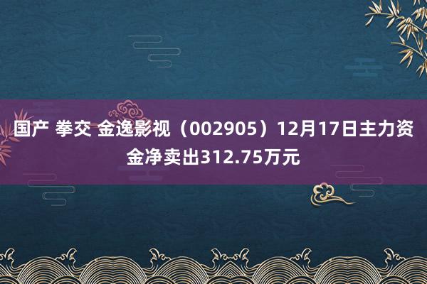 国产 拳交 金逸影视（002905）12月17日主力资金净卖出312.75万元