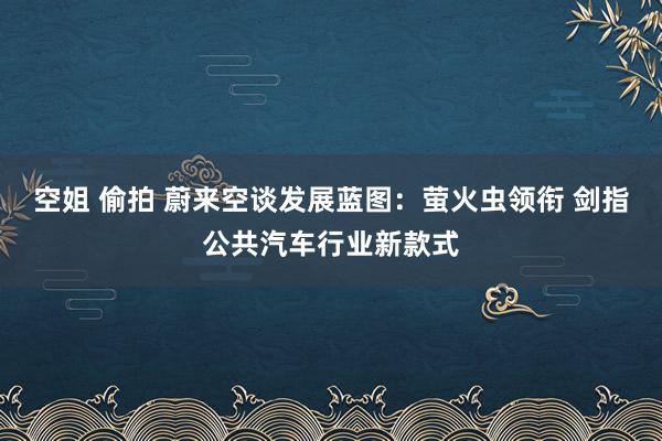 空姐 偷拍 蔚来空谈发展蓝图：萤火虫领衔 剑指公共汽车行业新款式