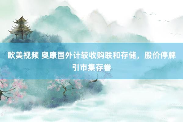 欧美视频 奥康国外计较收购联和存储，股价停牌引市集存眷