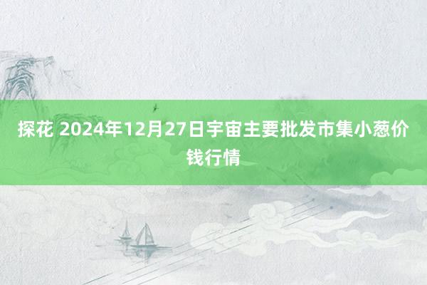 探花 2024年12月27日宇宙主要批发市集小葱价钱行情