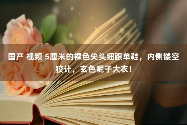 国产 视频 5厘米的裸色尖头细跟单鞋，内侧镂空狡计，玄色呢子大衣！