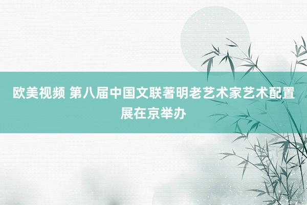 欧美视频 第八届中国文联著明老艺术家艺术配置展在京举办