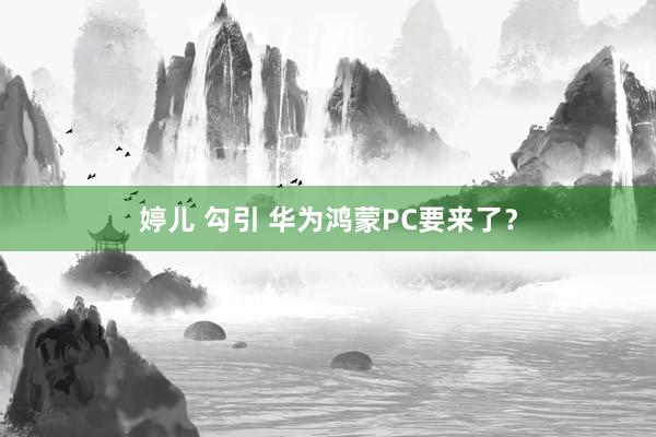 婷儿 勾引 华为鸿蒙PC要来了？