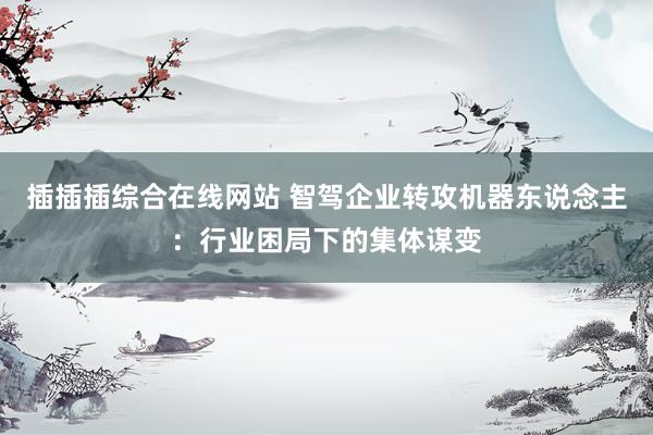 插插插综合在线网站 智驾企业转攻机器东说念主：行业困局下的集体谋变