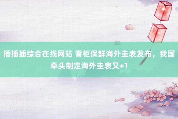 插插插综合在线网站 雪柜保鲜海外圭表发布，我国牵头制定海外圭表又+1