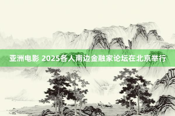 亚洲电影 2025各人南边金融家论坛在北京举行