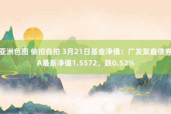 亚洲色图 偷拍自拍 3月21日基金净值：广发聚鑫债券A最新净值1.5572，跌0.52%