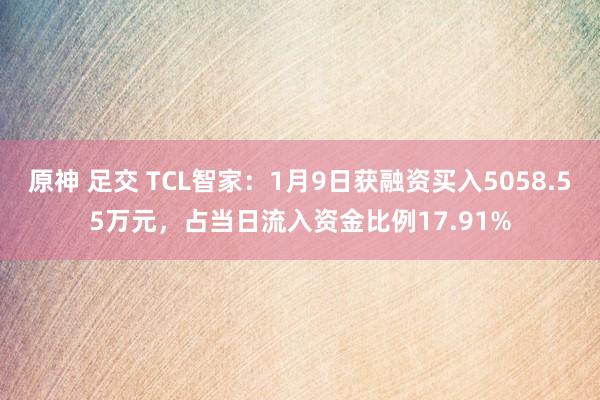 原神 足交 TCL智家：1月9日获融资买入5058.55万元，占当日流入资金比例17.91%