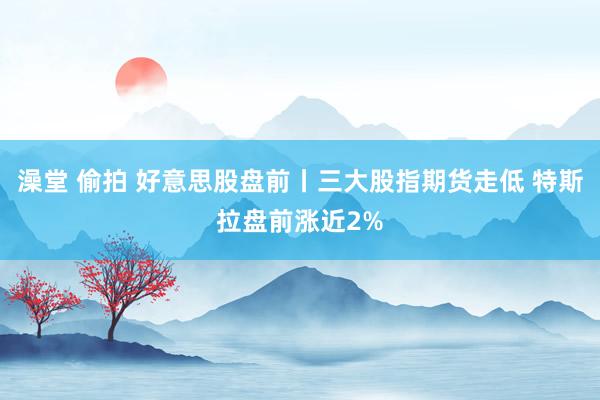 澡堂 偷拍 好意思股盘前丨三大股指期货走低 特斯拉盘前涨近2%